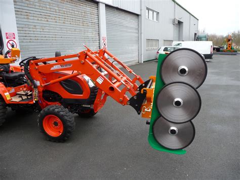 hedge end mini digger & plant hire|small tractor mounted hedge trimmer.